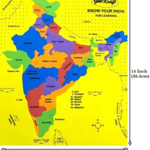 India Map DIY activity Puzzle for 4+ years Kids – GeoKraft World