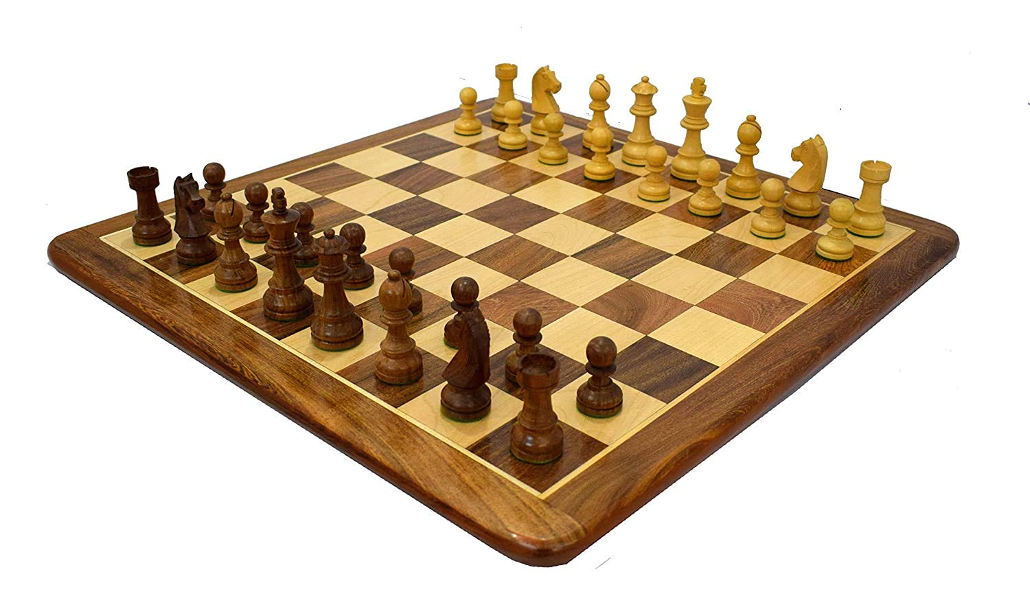 Wooden Chess Board (21″x 21″Inch, Brown Colour) – GeoKraft World